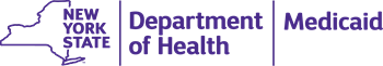 New York State Department of Health Medicaid Logo White